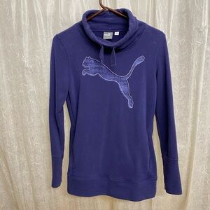 Puma Deep Purple Cowl Sweatshirt Small